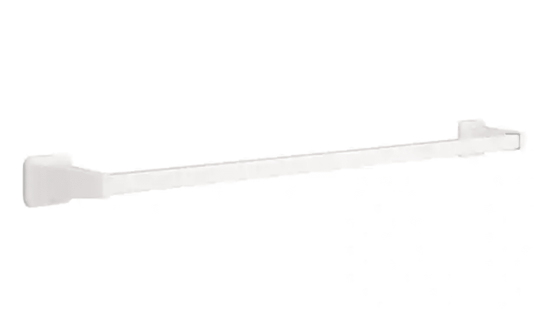 Futura 30" White Zinc Wall Mounted Towel Bar
