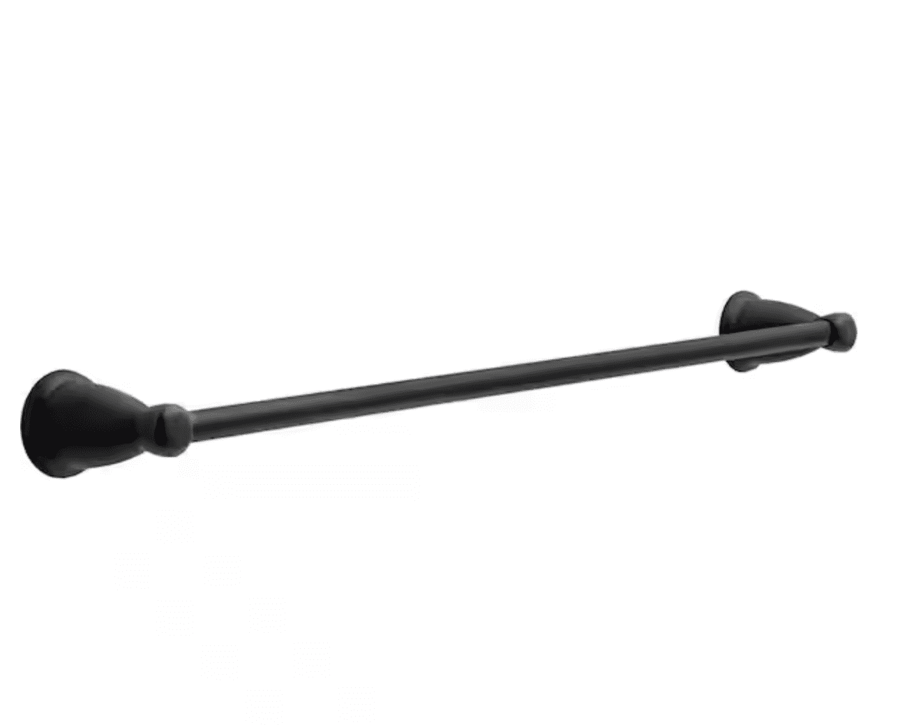 Kinla Matte Black 24" Wall Mounted Towel Bar