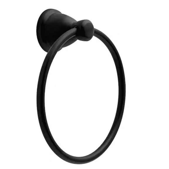 Franklin Brass KIN46-MB Kinla Bath Towel Ring Matte Black Finish