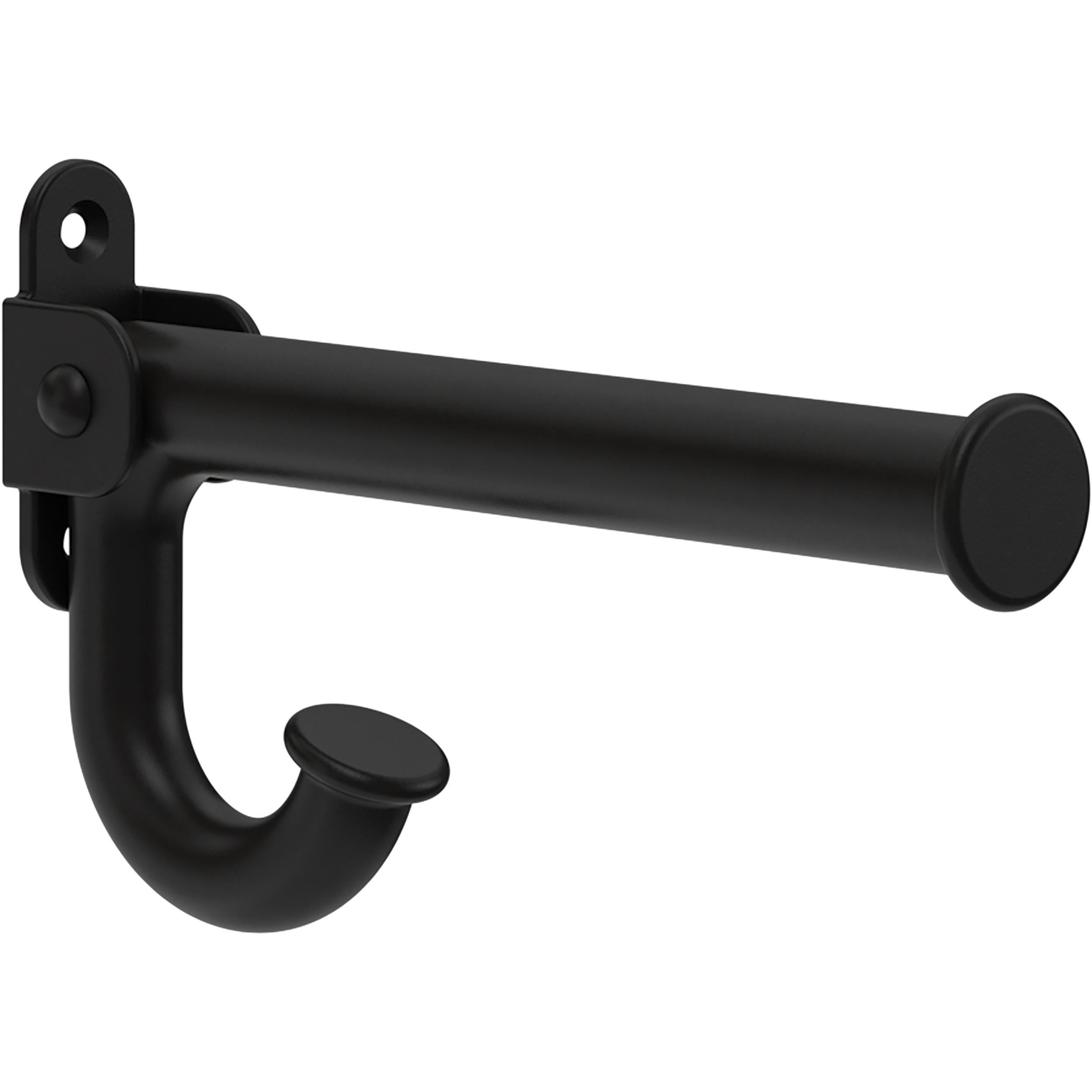 Matte Black Adjustable Metal Wall Hook