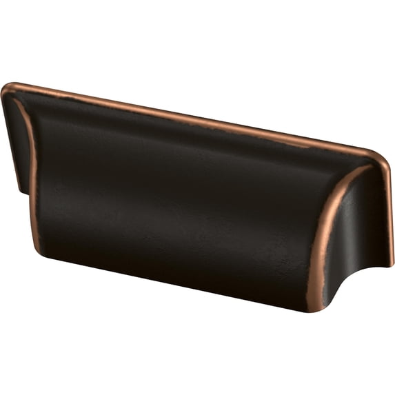 Franklin Brass P17212k-B Rectangular Bin 3" Center To Center Cup Cabinet Pull - MultiColor