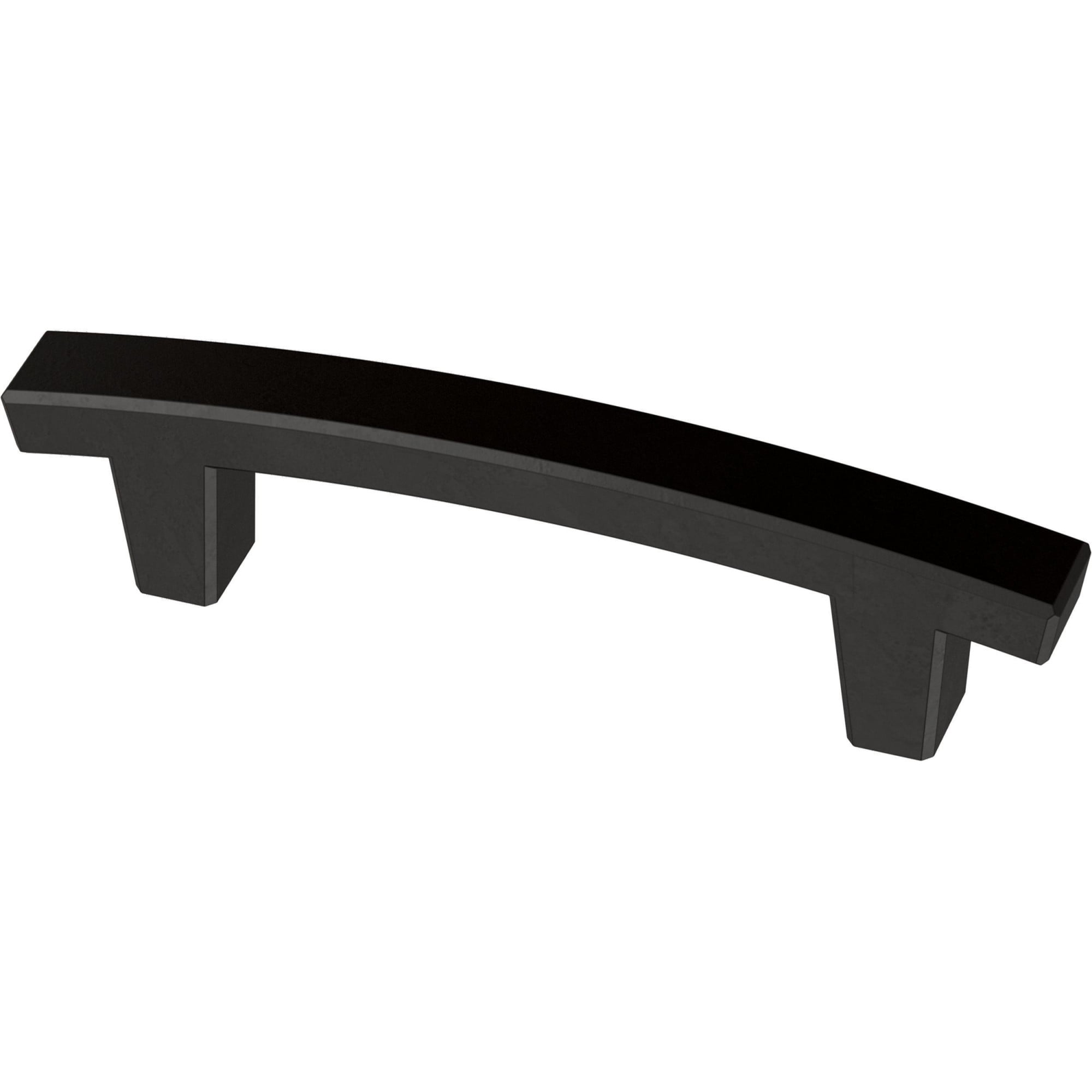 Matte Black Brass Drawer Pull Bar Set of 5