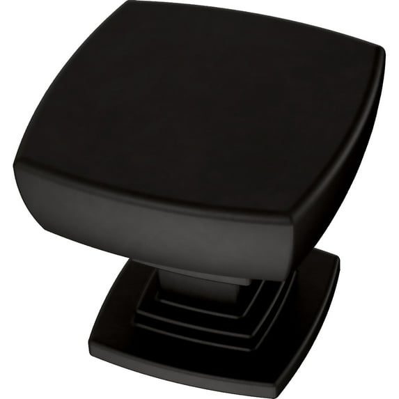 Franklin Brass P29542z-B1 Parow 1-1/8" Square Cabinet Knob - Black