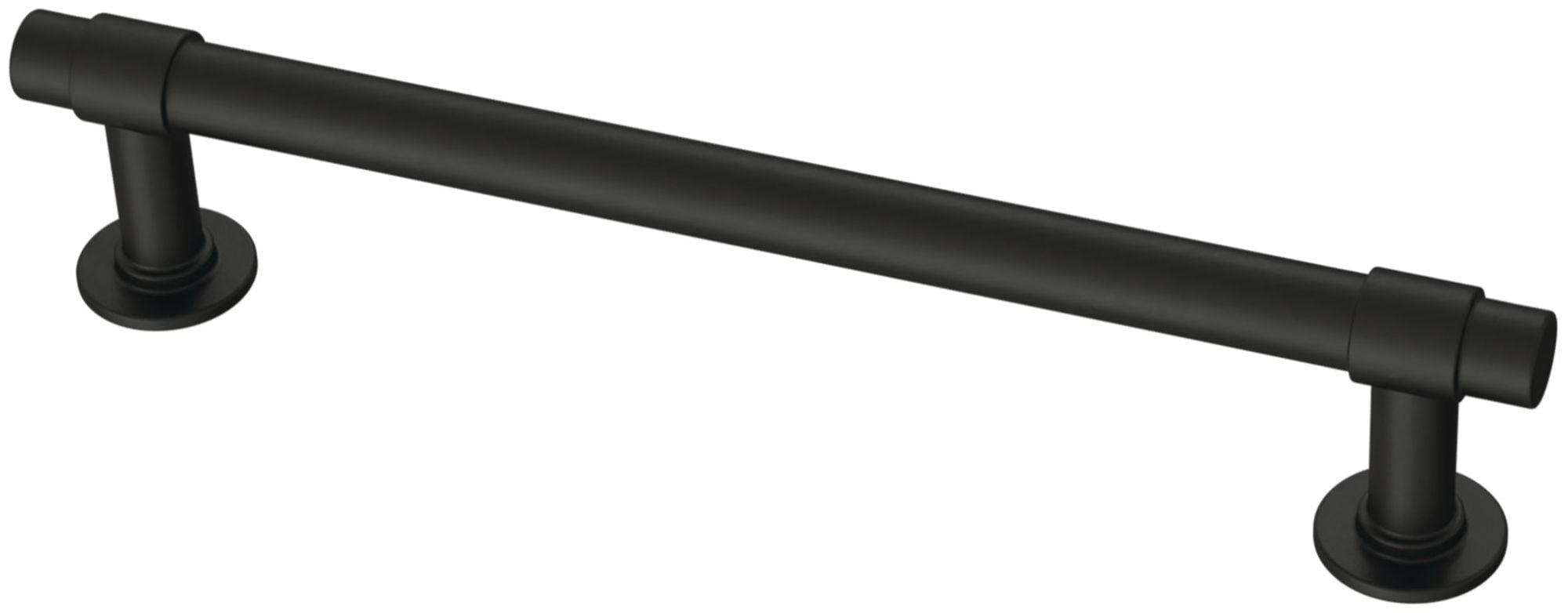 Matte Black Brass Bar Pull with Mounting Hardware, 10-Pack