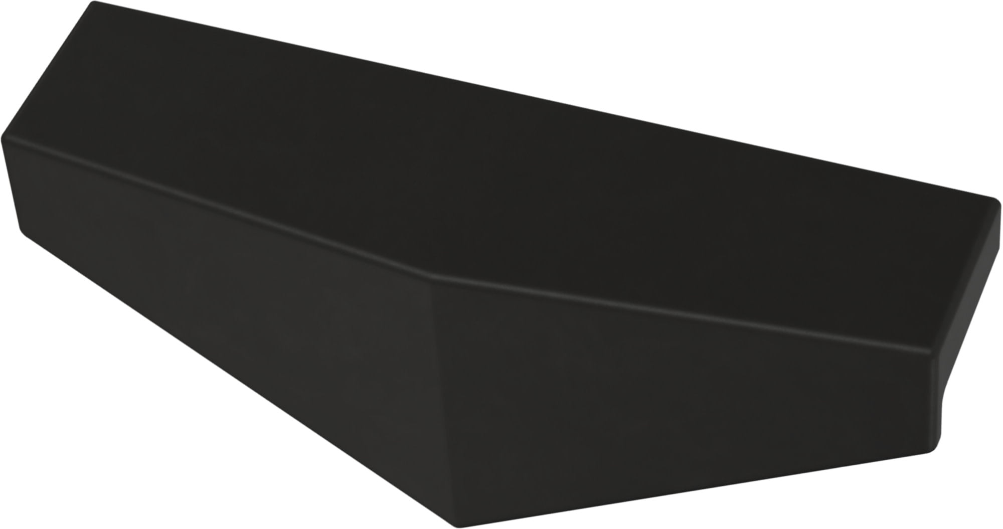 Matte Black Aluminum Diamond Cabinet Pull Handles, 3.75 Inches (10-Pack)