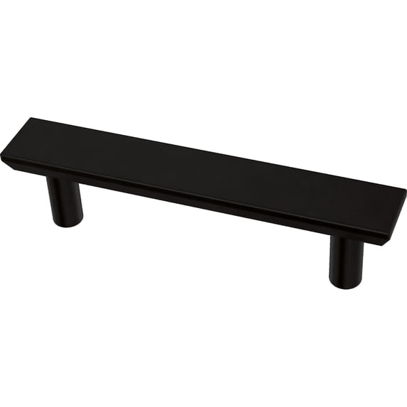 Franklin Brass P40844k-B Simple Chamfered 3" Center To Center Bar Cabinet Pull - Black