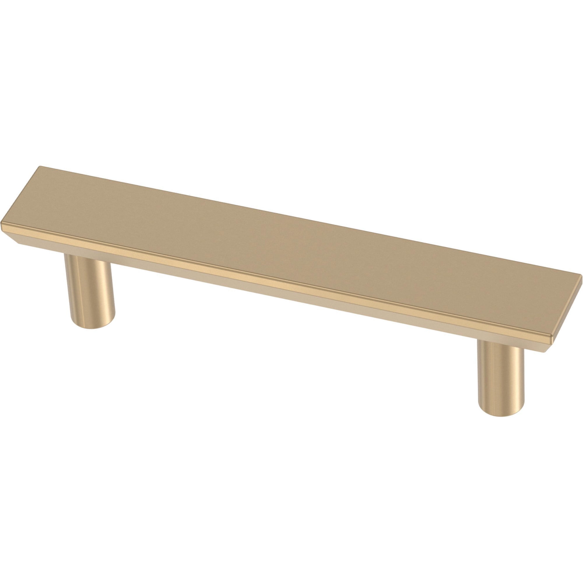 Champagne Bronze Aluminum Modern Bar Drawer Pulls Set of 5