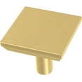 thumbnail image 1 of Franklin Brass P40847k Simple Chamfered 1-1/8" Square Cabinet Knob - Brass, 1 of 3