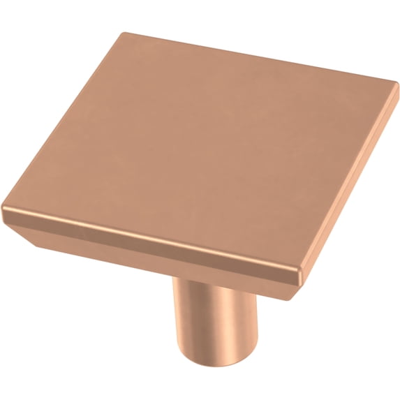 Franklin Brass P40847k Simple Chamfered 1-1/8" Square Cabinet Knob - Copper