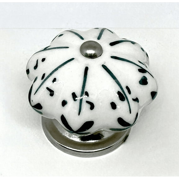 Franklin Brass P41749F-DT 1 3/4" Dark Teal Boho Florall Melon Cabinet Knob 4 Pack