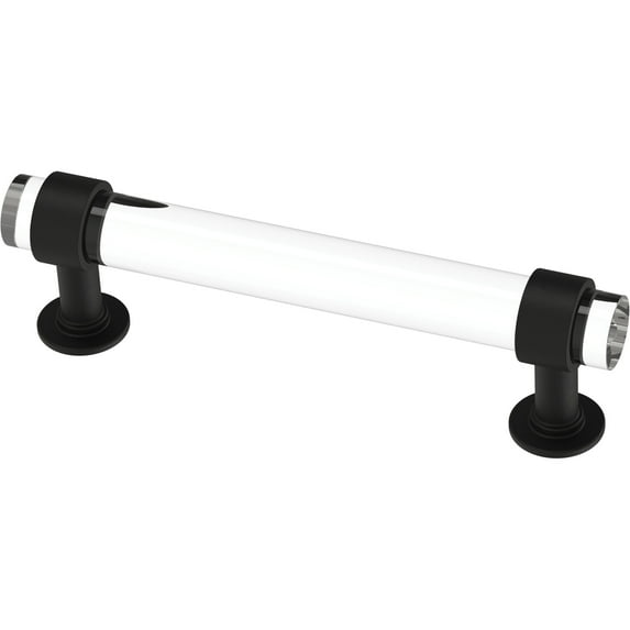 Franklin Brass P44309-BCL 3 3/4" Francisco Cabinet Pull Clear & Matte Black 5 Pack