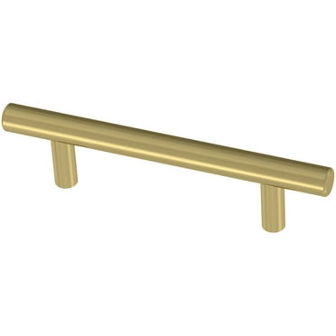 Franklin Brass 3" Satin Gold Simple Round Bar Cabinet & Drawer Pull 30 Pack