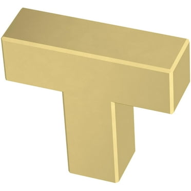 Franklin Brass P46678k-B3 Simple Modern Square 1-1/4" Bar Cabinet Knob - Gold