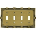 thumbnail image 1 of Franklin Brass Pineapple Quad Switch Wall Plate, Available in Multiple Colors, 1 of 2