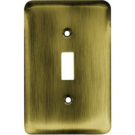 Franklin Brass Rounded Corner Single Switch Wall Plate, Available in Multiple Colors