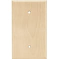 thumbnail image 1 of Franklin Brass Wood Square (1-Pack) Blank Wall Plate Covers Unfinished 1-Gang Single Electrical Outlet Guard W10402-UN-C, 1 of 8