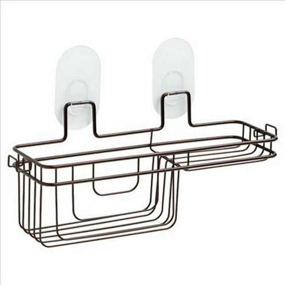 Franklin Brass Two-Tier Basket with Clear IncrediGrip Pads, Available in Multiple Colors