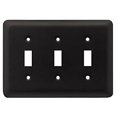 thumbnail image 1 of Franklin Brass W10247-FB Black Stamped Triple Switch Cover Plate, 1 of 1