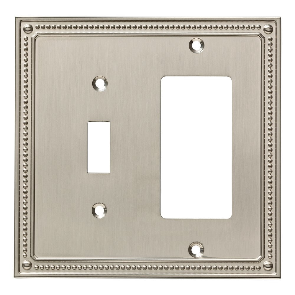 Franklin Brass 135858 Diamond Plate Single Toggle Wall Plate – Polished Chrome, Fasteners Included