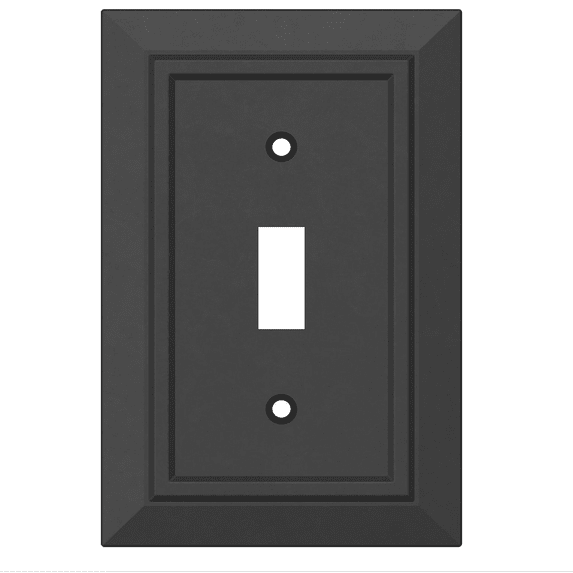 Franklin Brass W35241-C-Am Classic Architecture Single Switch Wall Plate - Matte Black
