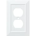 thumbnail image 1 of Franklin Brass W35242-PW-C Classic W35242-PW-CClassic Architecture Single Duplex Wall Switch Plate/Cover, Pure White, 1 of 8