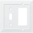 thumbnail image 1 of Franklin Brass Classic Architecture (1-Pack) Decorative Light Switch Covers Combination Pure White Toggle, Decorator/Rocker Combo | Wall Plate Outlet Cover Switch Plates W35246-PW-C, 1 of 7