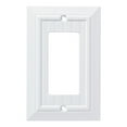 thumbnail image 1 of Franklin Brass W35267-PW-C Classic Beadboard Single Decorator Wall Plate, White, 1 of 8