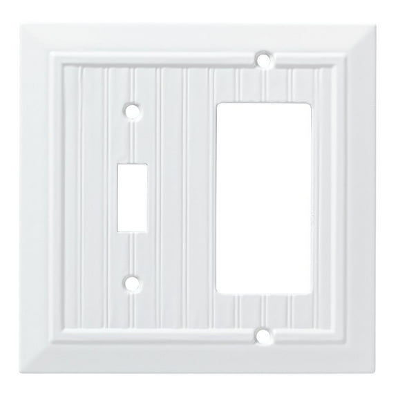 Franklin Brass W35270-PW-C Classic Beadboard Wall Plate, Single, Switch/Decorator