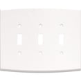 thumbnail image 1 of Franklin Brass Soft Arch (2-Pack) Decorative Light Switch Covers Wall Plate Pure White 3-Gang Oversized Wall Plate Switch/Toggle Plate Guards Electrical Outlet Covers W35899K-PW-CP, 1 of 8