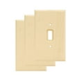 thumbnail image 1 of Franklin Brass Wood Square (3-Pack) Decorative Light Switch Cover Wall Plates Unfinished Wood 1-Gang Wall Plate Toggle Plate Guards Electrical Outlet Guard W10393V-UN-C, 1 of 7