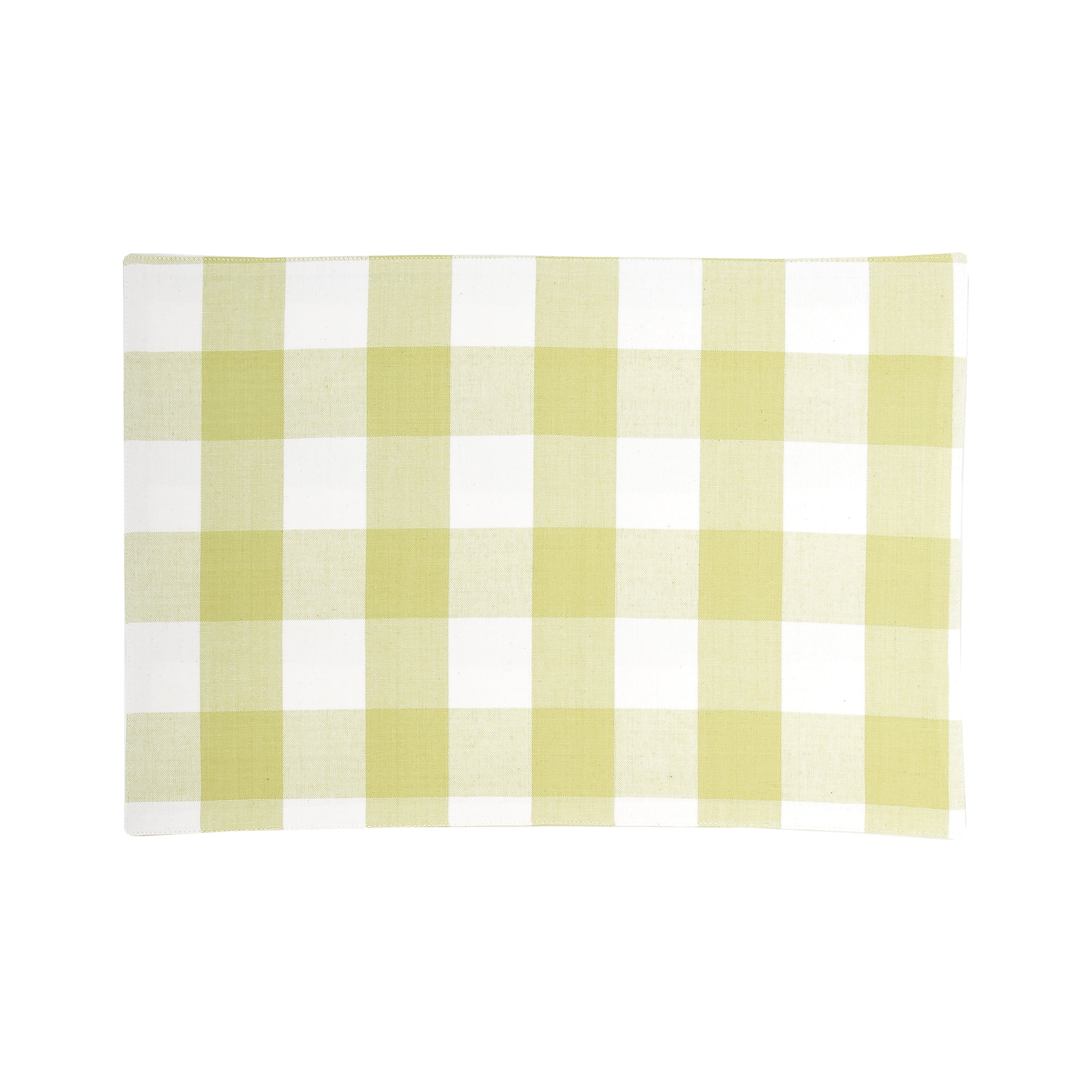 Franklin Checkered Plaid Peridot Placemat Set of 6