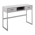 thumbnail image 1 of Franklin Contemporary Console Table In Grey Metal And Grey Wood By, 1 of 5