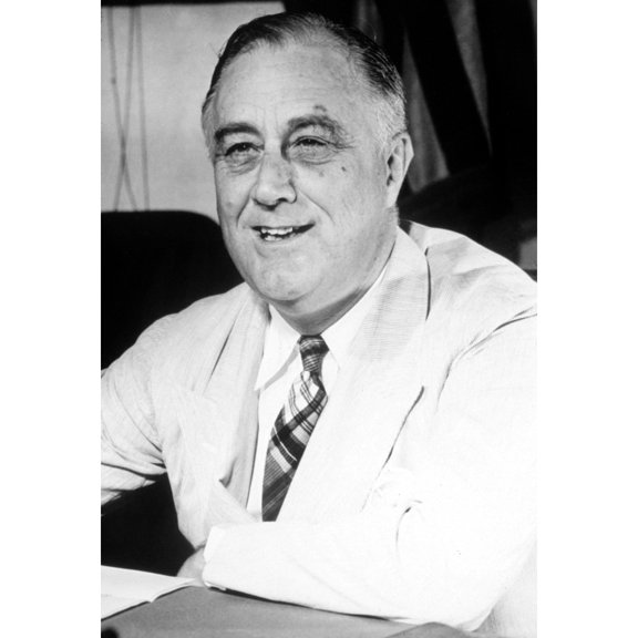 Franklin D. Roosevelt. Courtesy Csu Archives Everett Collection History (24 x 36)