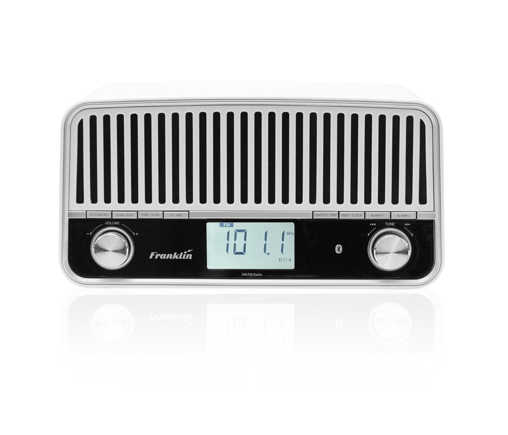 Franklin FR_1 AM_FM Table Radio with Stereo Speakers and Bluetooth ...
