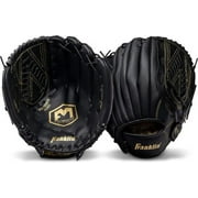 Franklin Field Master Recreational Baseball/Softball Glove, Black/Gold, 13" RHT