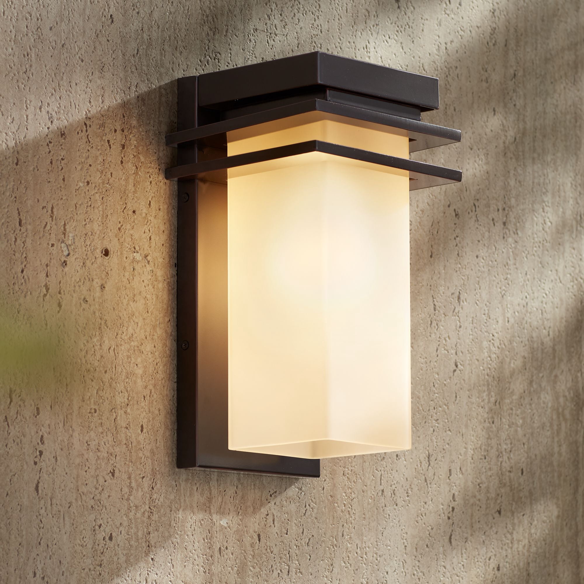 Franklin Iron Works Bernadine 12" High Outdoor Wall Light Fixture Mount ...