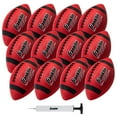 thumbnail image 1 of Franklin Sports Junior Grip-Rite Footballs - Red - 10 Count with Pump - Youth Size - for Kids and Beginners, 1 of 7