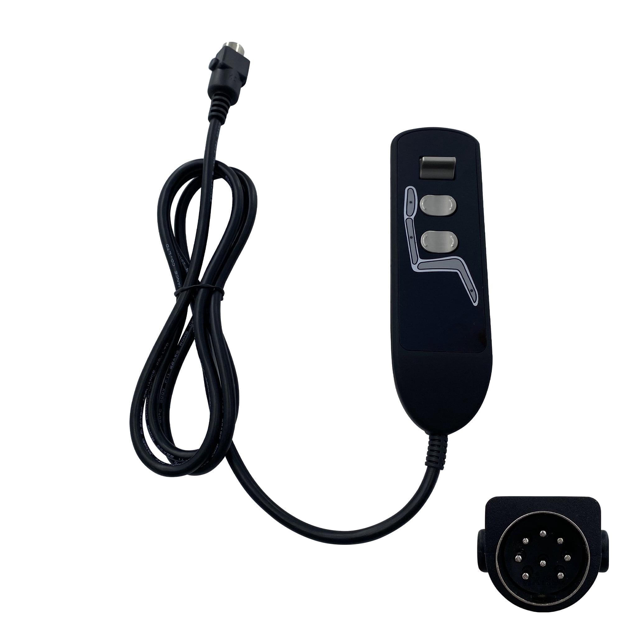 8 Male Pin Remote Kaidi Model KDH129F-001 Hand Control Replacement for Lift Chairs Power Recliner