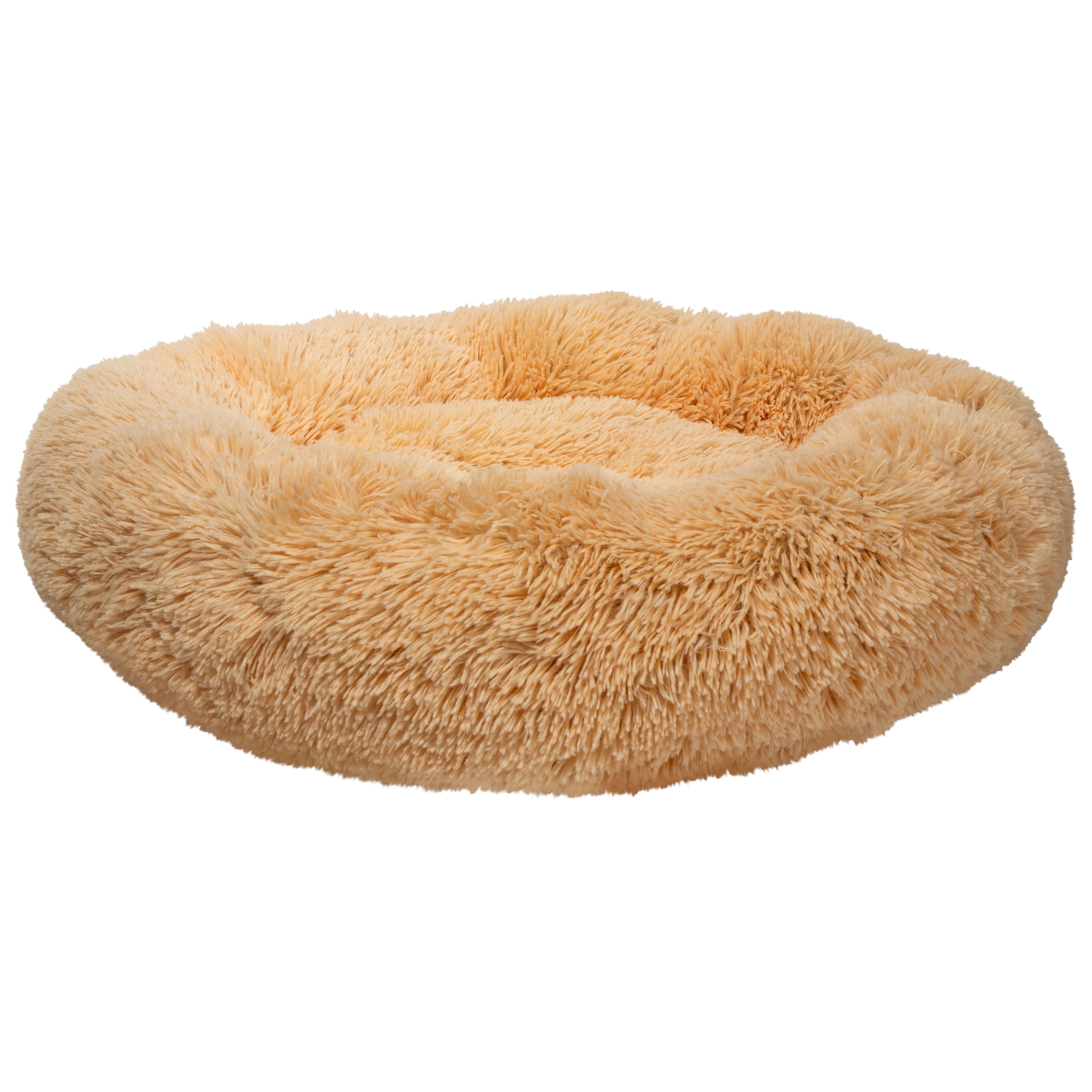 Franklin Pet Supply Pet Bed - Soft Puff Pet Bed - Luxury Bed for Dog - Faux Fur Round Plush Cushion