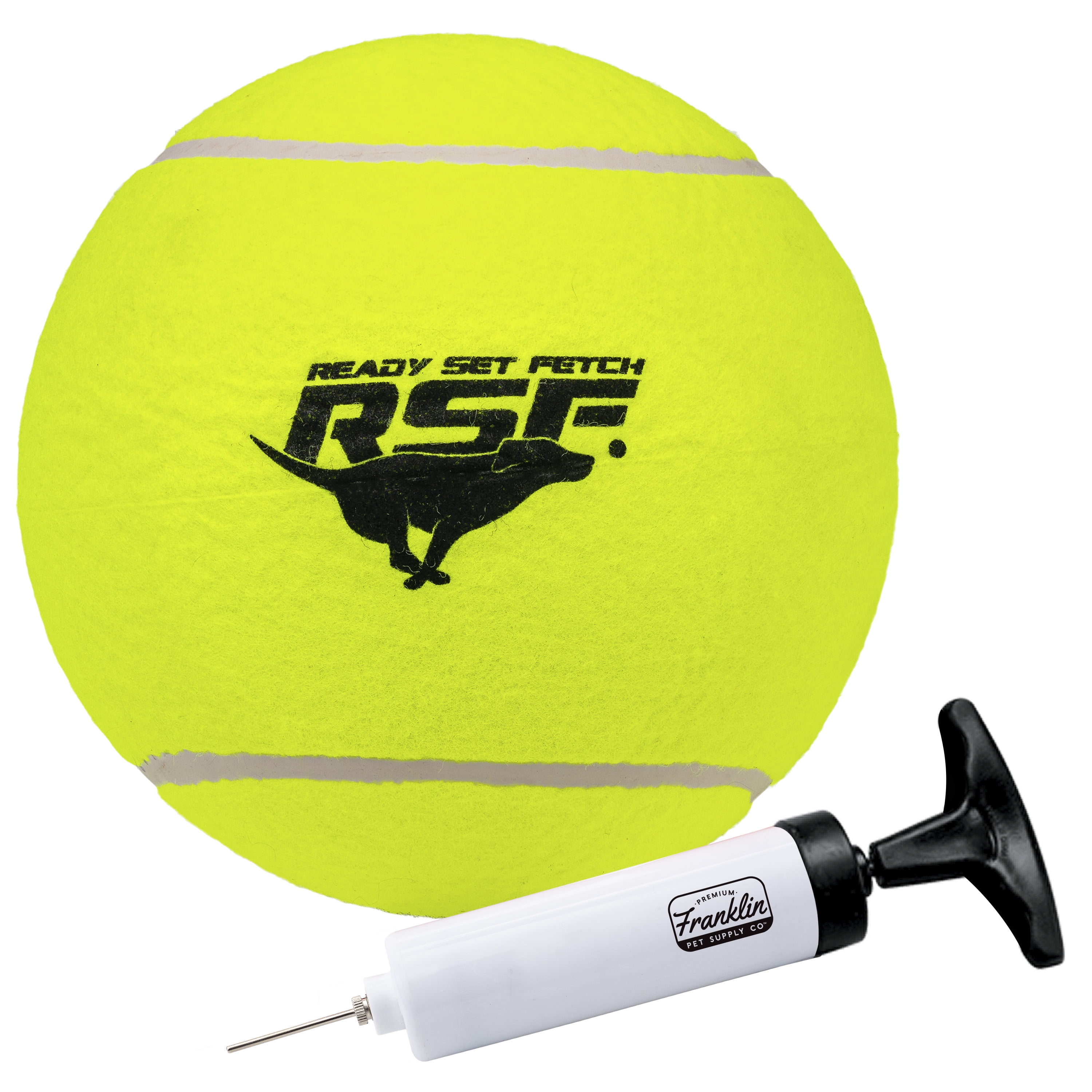 Franklin Pet Supply Ready Set Fetch Oversized Dog Tennis Ball
