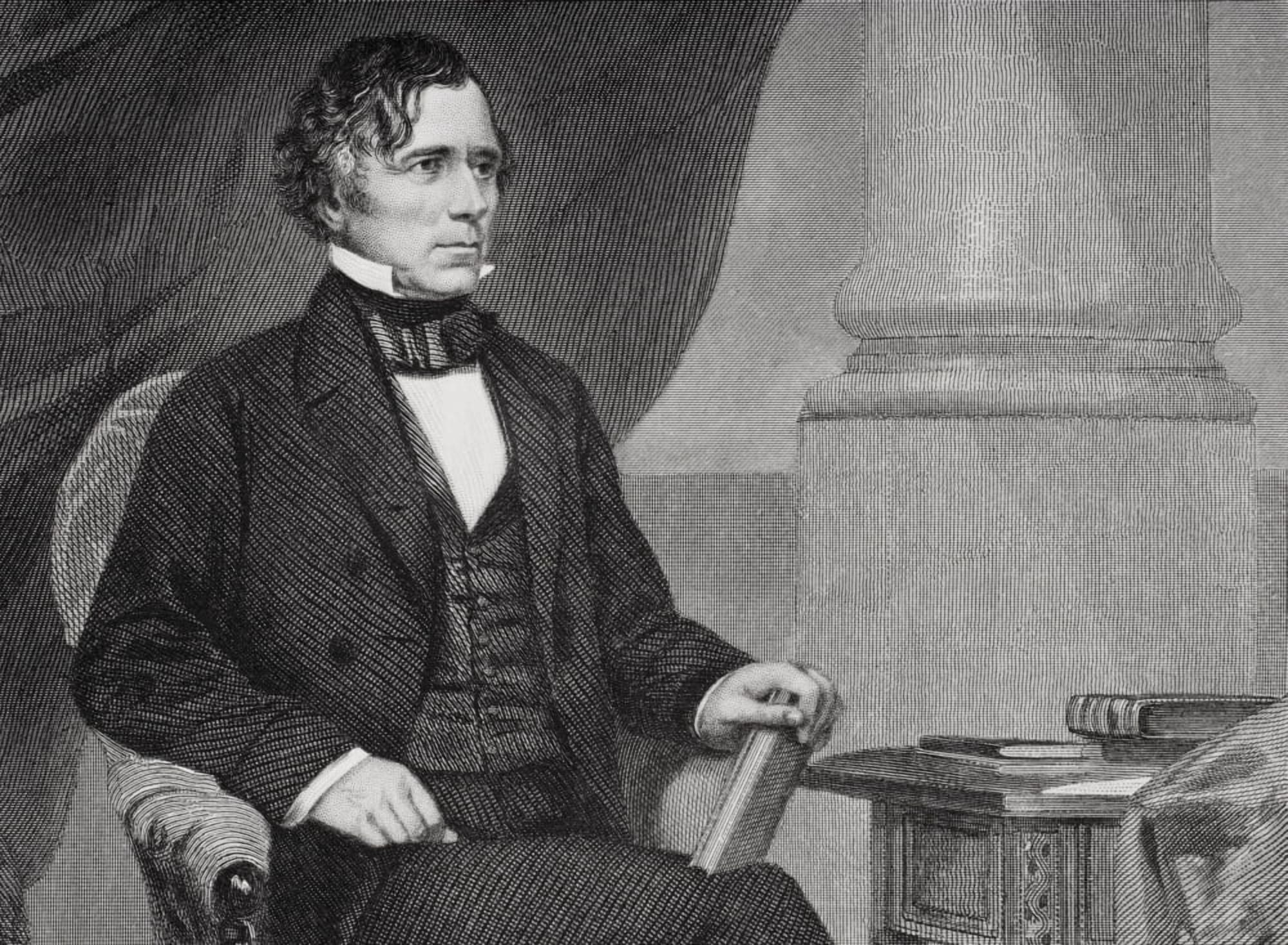 Franklin Pierce 1804 To 1869 14Th President Of The United States 1853 To 1857 From Painting By Alonzo Chappel Canvas Art - Ken Welsh Design Pics (17 x 12)