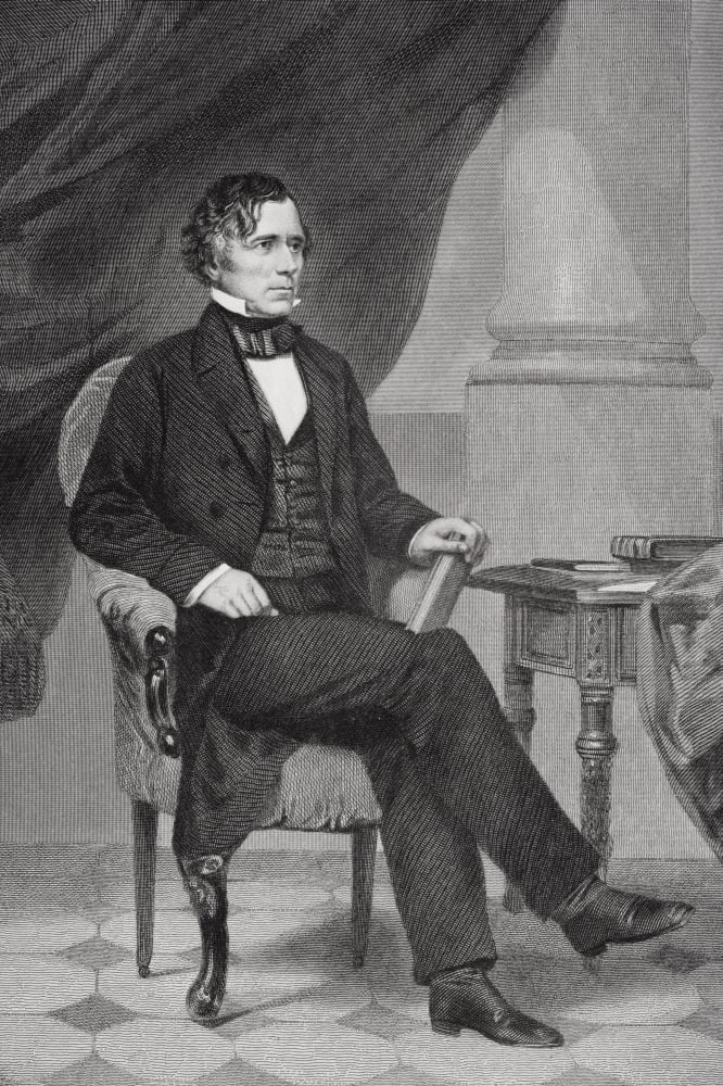 Franklin Pierce 1804 To 1869 14Th President Of The United States 1853 To 1857 From Painting By Alonzo Chappel Canvas Art - Ken Welsh Design Pics (22 x 34)
