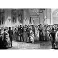 thumbnail image 1 of Franklin Pierce N(1804-1869). 14Th President Of The United States. Pierce'S Levee At The White House. Wood Engraving, 1 of 3