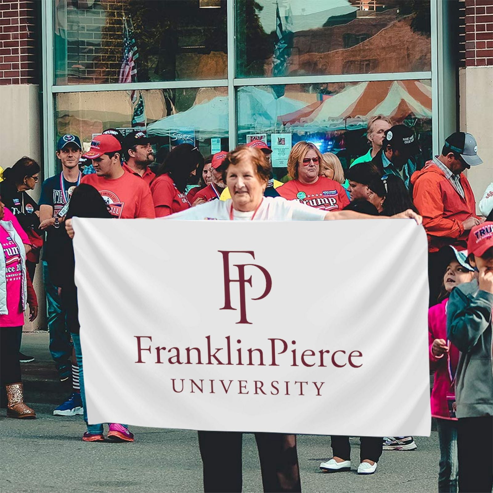 Pierce Flag Franklin Pierce University Logo Banner Breeze Flag Outdoor Flags Home ...