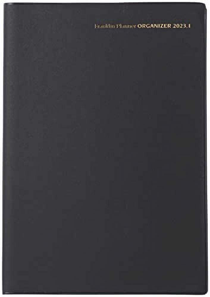 Franklin Planner Organizer 1 Page a Day PVC January 2023 A5 Black 65714