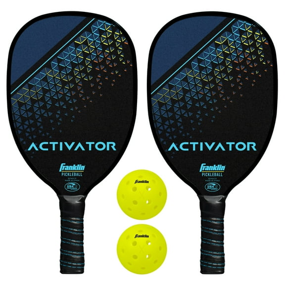 Franklin Sports 2 Player Pickleball Paddle + Ball Set - Wood Starter Set