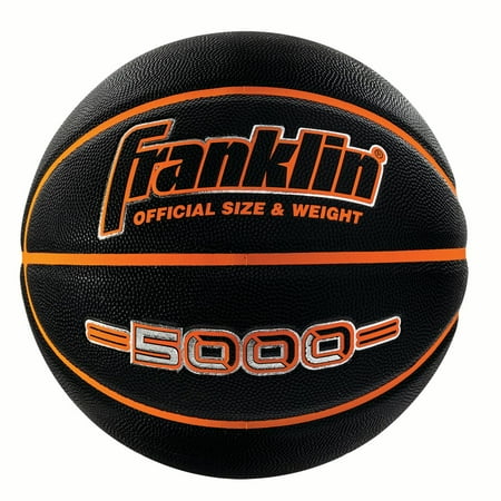 Franklin Sports 5000 Official Size 29.5" Basketball - Black/Orange