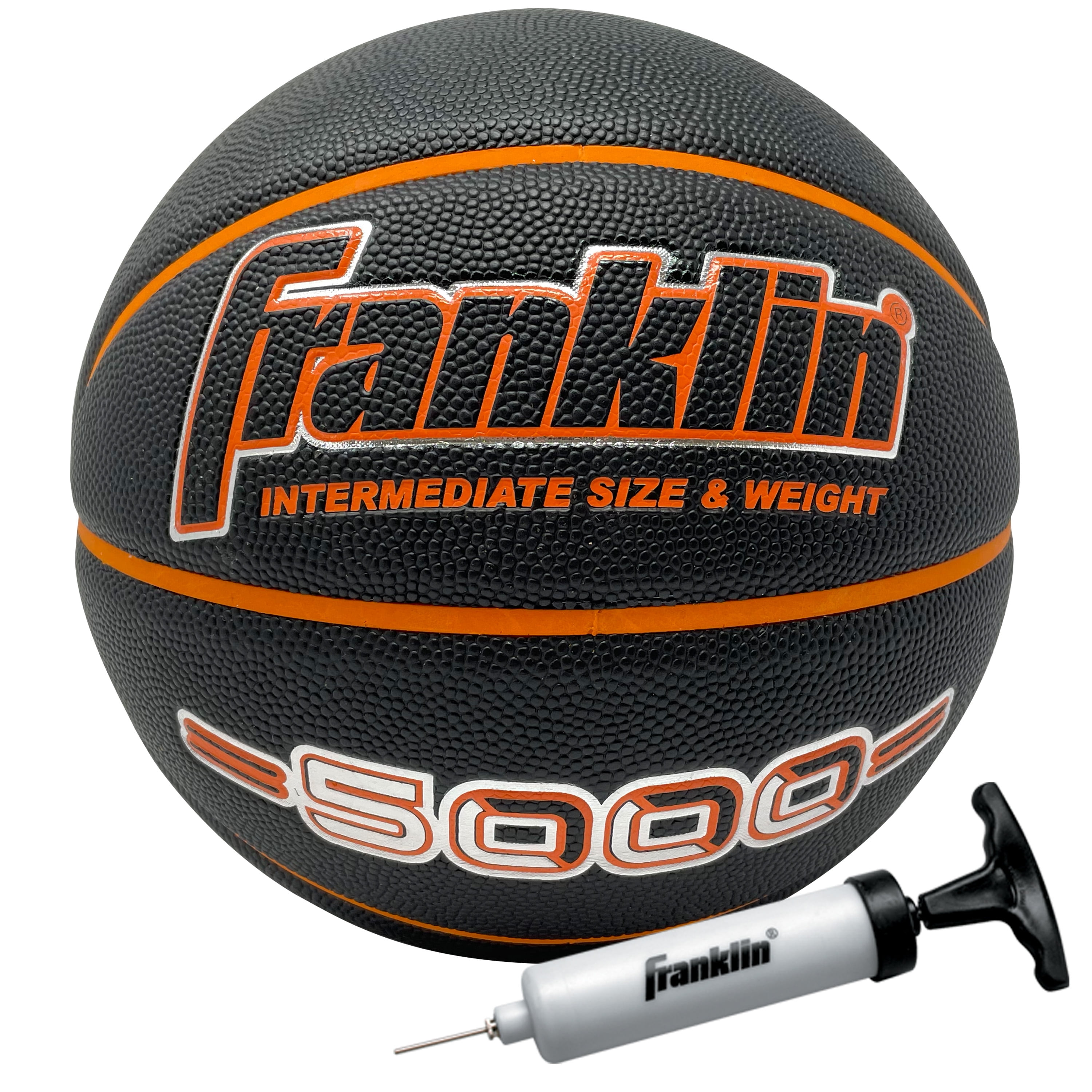Franklin Sports 5000 Women's Basketball - 28.5" Girls Basketball - Official Indoor Basketball - High School + College Game Ball - Air Pump Included