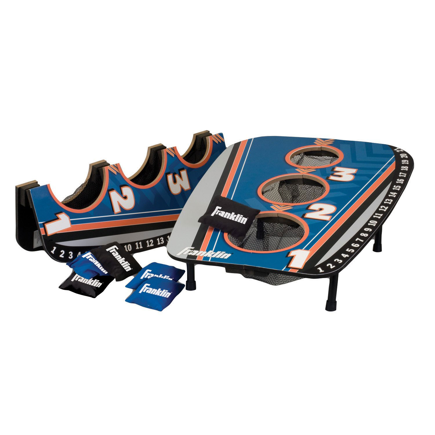 Franklin Sports 52102 3 Hole Cornhole Bean Bag Toss Yard Lawn Game, Multicolor - image 1 of 3