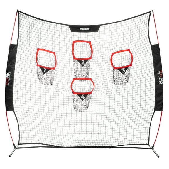 Franklin Sports 8 Foot x 8 Foot Football Accuracy Target  Four Targets  Improve Throwing Skills  Quarterback Training  Football Training